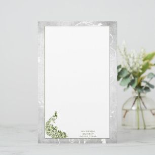 Green Peacock Stationery Briefpapier