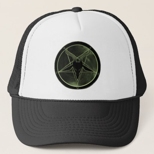 Green Pentagram Trucker Pet (Voorkant)