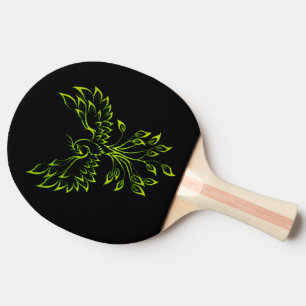 Green Phoenix stijgt op zwart Tafeltennisbatje