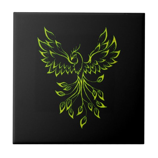 Green Phoenix Tegeltje (Voorkant)