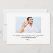 Green Photo Enregistrer La Carte Date (Dos)