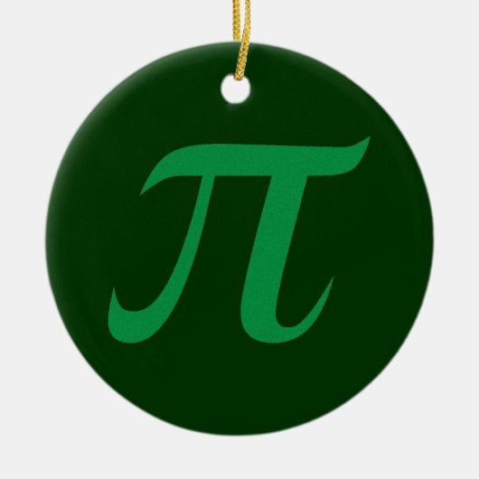 Green Pi Ornament (Voorkant)