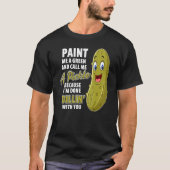 Green Pickle Dillin Joke Pun Vegetarian Cucumber T-shirt (Voorkant)