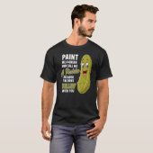 Green Pickle Dillin Joke Pun Vegetarian Cucumber T-shirt (Voorkant volledig)