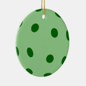 Green Pickleball Keramisch Ornament (Rechts)