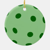 Green Pickleball Keramisch Ornament (Achterkant)