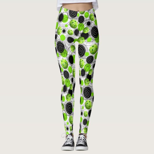 Green Pickleballen - Leggings (Voorkant)