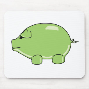 Green Pig Mousepad Muismat
