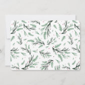 Green Pine Peace op aarde Kerstmis Kaart (Achterkant)