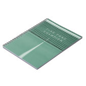 Green Ping Pong Champion Carnet de tennis de table (Côté gauche)