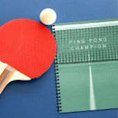 Green Ping Pong Champion Carnet de tennis de table