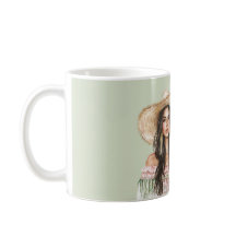 Green Pink Dress Female Hat