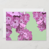 Green & Pink Floral Baby Shower Invitation (Dos)