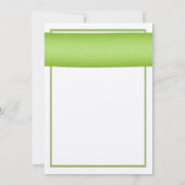 Green Pink Gerbera Daisy Bridal Shower Kaart (Achterkant)