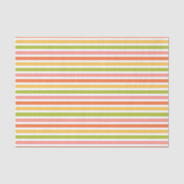 GREEN PINK ORANJE GEEL STRIPES TISSUEPAPIER