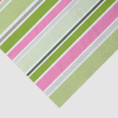 GREEN PINK WHITE STRIPES TISSUEPAPIER (Detail)