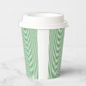 Green Pinstripe Papieren Bekers (Rechts)