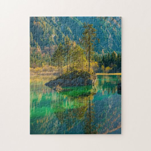Green Pittoresque Puzzles Mountain Art Complexe Ji (Vertical)