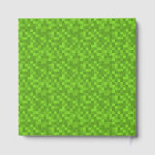 Green Pixel Pattern Retro 8-Bit Gaming Gastenboek (Achterkant)