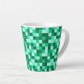 Green Pixels Micraft Inspired Mug Cup (Angle droit)
