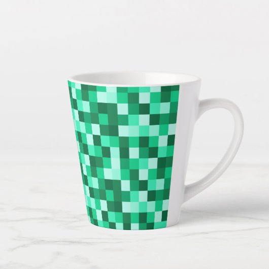 Green Pixels Micraft Inspired Mug Cup (Droite)