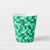 Green Pixels Micraft Inspired Mug Cup (Devant)