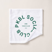 Green PKBL Social Club Pickleball Face (Gant de toilette)