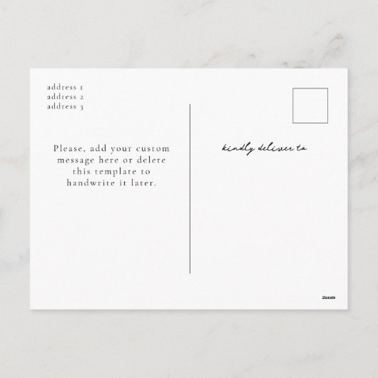 Green Plaid Custom Vertical Photo Christmas Feestdagenkaart (Achterkant)