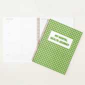 Green Plaid Gingham Planner Geestelijke Gezondheid (Display)