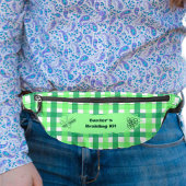 Green Plaid Horse Show Mane Tail Braiding