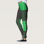 Green plaid pattern leggings (Links)