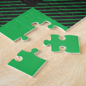 Green plaid pattern legpuzzel (Zijkant)