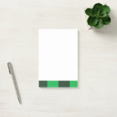 Green plaid pattern post-it® notes (Kantoor)