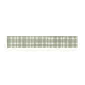 Green Plaid Waterverf Gingham Uitnodigingen Wikkel (Vlak)
