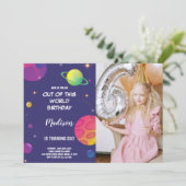 Green Planet Espace extra-atmosphérique Invitation (Debout devant)