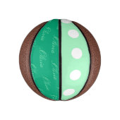 Green Poka Dots Basketbal (Verticaal)