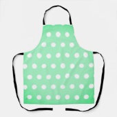 Green Poka Dots Schort (Voorkant)