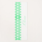 Green Poka Dots Yogamat (Voorkant)