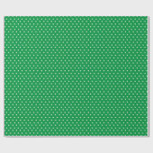 Green Polka Dot Cadeaupapier (Vlak)