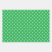 Green Polka Dot Inpakpapier Vel (Voorkant 3)