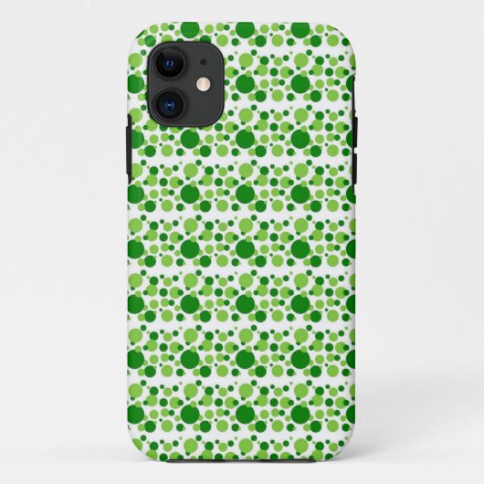 Green Polka Dot iPhone 5 Hoesje (Achterkant)