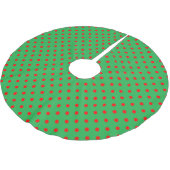 Green Polka Dot Kerstboom Rok (Gekanteld)