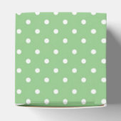 Green Polka Dot Pattern Bedankdoosjes (Bovenkant)