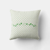 Green Polka Dot Personalized Kussen (Achterkant)