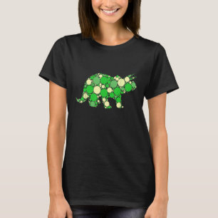Green Polka Dot T Rex Dinosaur tshirt Internationa