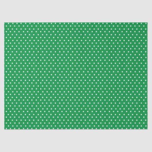 Green Polka Dot Tissuepapier (Voorkant)