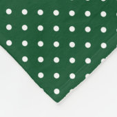 Green Polka Dots Fleece Blanket Deken (Hoek)