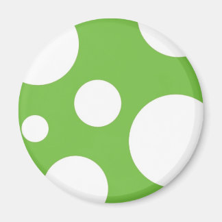 Green Polka Dots Magneet