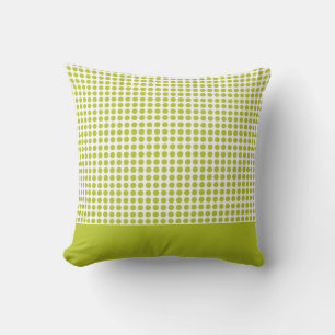 Green Polka Dots Pattern Kussen