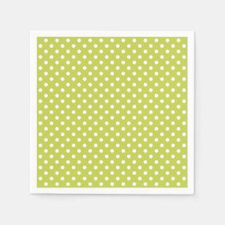 Green Polka Dots Pattern Servetten